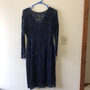 Navy party dress
